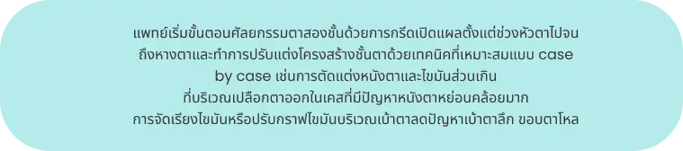 แพทย์เริ่มขั้นตอนศัลยกรรม